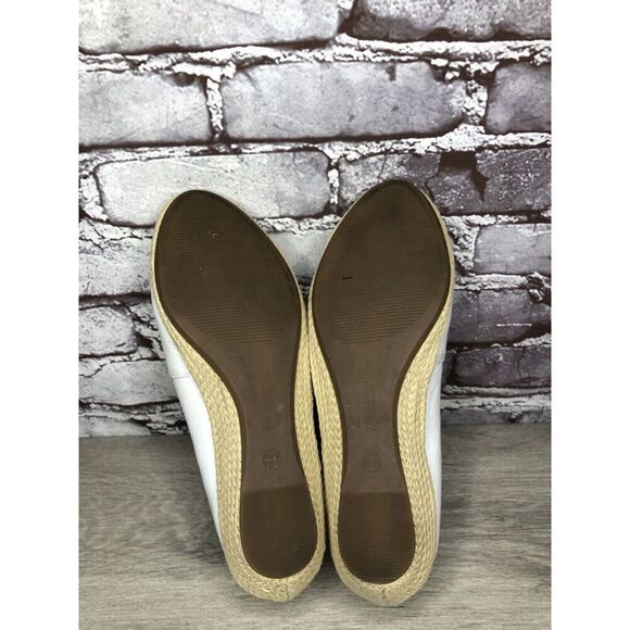 Kenneth Cole Gentle Souls White Leather Woven Wedge Sandals Women Sz 8.5M US/39 - Picture 10 of 16